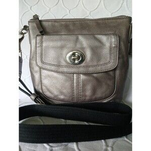 Coach Crossbody  bronze  Leather gift worthy condition